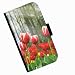 Produktbild Hairyworm - Bereich der Tulpen Motorola Moto X (2014) (2nd Gen) Leder Klapphülle Etui Handy Tasche, Deckel mit Kartenfächern, Geldscheinfach und Magnetverschluss.