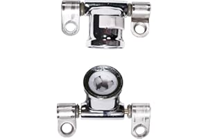 CANJPTON Bisagras de asiento de inodoro desmontables cromadas compatibles con Dama Senso Giralda AI0002100R