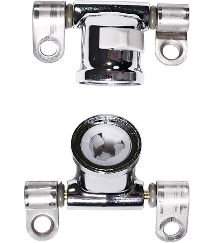 Embouts De Charnière Roca DAMA Giralda Senso En Laiton Chromé - AI0001100R - Lot De 4 Avec Vis Et Cache-vis