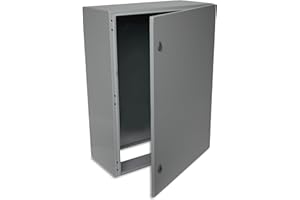 BOXEXPERT Armadietto in lamiera di acciaio IP66, alloggiamento industriale, alloggiamento vuoto per esterni, in acciaio, armadietto vuoto grigio chiaro, in poliestere, rivestimento in vernice UV, serie Treva