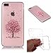 Produktbild Yobby Durchsichtige Hülle für iPhone 7 Plus, iPhone 8 Plus Ultra Dünn Schlank Kristall Handyhülle mit Blumen Muster Weich TPU Silikon Flexibel Rückseite Schutzhülle-Kirschbaum