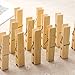 Produktbild Multifunktionale Holz Clips, Wäscheklammern natur Bambus Kleidung Clips Haushalt Fixierung Klemme Socken Unterwäsche Clip, 20 Stück 20pcs/pack holzfarben