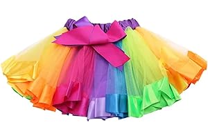 NTRUXZP Falda de Tutú para Niñas, Falda de Tul para Ballet Elástica Disfraz de Princesa Carnaval de Largo Talla Única- Falda - para niña Falda de Tutú para Niñas Falda de Tutú para Niñas
