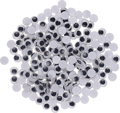 i-mondi® 200 Wackelaugen schwarz, 5 mm, selbstklebend
