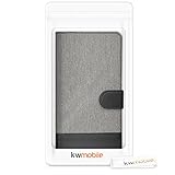 kwmobile Hülle für LG X power 2 - Wallet Case Handy Schutzhülle Kunstleder - Handycover Klapphülle mit Kartenfach und Ständer Grau Schwarz - 