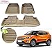 Auto Pearl - Premium Quality Custom Fit Croc Finish Beige Color 5D Car Mats For - Hyundai Creta RS.2969.00