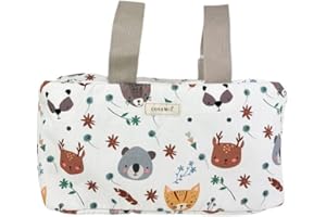 COSAMUI Bolso Organizador para Carrito de Bebé, 2 Bolsillos Interiores - colecciones exclusivas - varios Diseños - Bolso bebé mediano pequeño