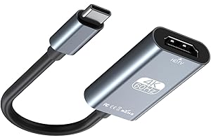 Sharelove USB C to HD Adapter 4K@60HZ Aluminium Alloy USBC Male to HD Female Adapter USB-C 3.1 Thunderbolt 3/4 to HD Converter for iphone 15 Series Macbook Pro/Air ipad Air/Pro SurfaceBook