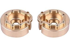 Dilwe 2pcs Équilibre de contrepoids de Voiture RC, contrepoids de Roue Interne en Laiton métallique pour 1:10 RC véhicule Traxxas -4