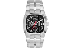 Diesel Orologio Cliffhanger da uomo, movimento cronografo al quarzo con Cinturino in acciaio inossidabile o in pelle