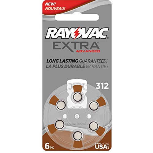 Rayovac Hearing Aid Batteries Size 312 - 10 Packs of 6 Cells