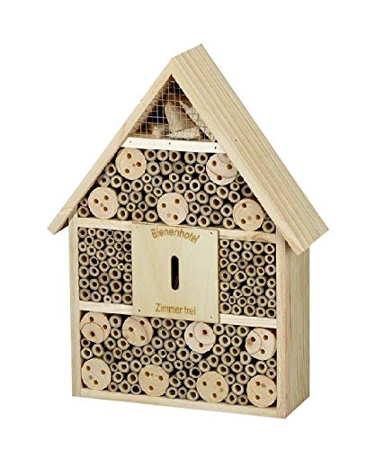 1PLUS Premium Insektenhotel Insektenhaus Nistkasten Brutkasten Bienenhaus ca 28,5 x 9 x 38 cm