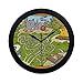 Produktbild EIJODNL Moderne einfache Mauskäse Katzenfalle Labyrinth Farbe Wanduhr Indoor Nicht-tickende Silent Quartz Quiet ruhig Bewegung Wand Clcok Für Büro, Bad, Wohnzimmer Dekorativ 9,65 Zoll