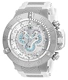 Invicta Subaqua Herren-Armbanduhr Armband Silikon Weiß Schweizer Quarz 27319