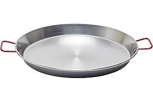 GARCIMA La Ideal 2897800 Paellera in Ferro Spazzolato, Diametro 46 cm