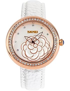 Elegante stilvolle Camellia klassische Vintage-Uhren/Mädchen Strass Mode Uhr-B