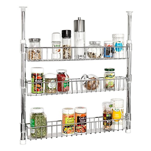 bremermann® Teleskop-Gewürzregal, Teleskopregal mit 3 Korbablagen - 4
