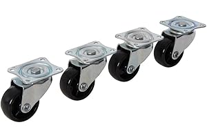 Fixman 156197 Light Duty pivotantes Roulettes – Lot de 4, 41mm