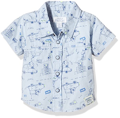 Pumpkin Patch Baby Boys Shirt (S5BB11019_Cashmere Blue_0-3m) RS.279 (80.00% Off) - Amazon