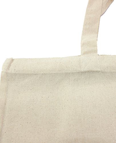 Baumwolltasche Jutebeutel unbedruckt mit zwei kurzen Henkeln natur 38x42cm 25 Stück - 3