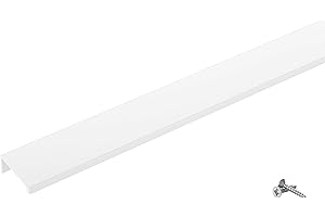 SOTECH 5 maniglie per mobili Blanket Jane 280 mm bianco Ral 9003 BA 3 x 80 mm Maniglie per mobili per il montaggio sul lato interno del frontale incl. viti di fissaggio