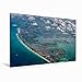 Produktbild Leinwand Miami Beach 120x80cm, Special-Edition Wandbild, Bild auf Keilrahmen, Fertigbild auf hochwertigem Textil, Leinwanddruck, kein Poster