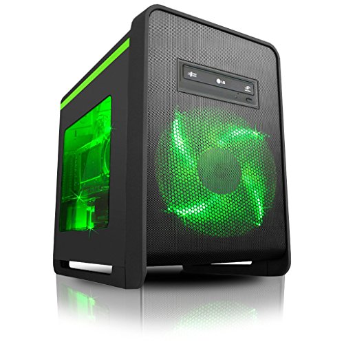 azirox Sky Desktop-PC (AMD Athlon _ 4 3.8 GHz, 1 TB HDD, 8 GB RAM, NVIDIA GeForce GTX960 2 GB-Grafica) schwarz und grün