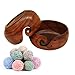 Produktbild Handgefertigte Woll Yarn Schale Wooden Yarn Ball Storage Bowl Yarn Dispenser Organizer Knitting Crochet Crocheting Accessories