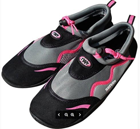 TWF Weever Wetshoe Grey/Black with Pink Size UK Adult 7