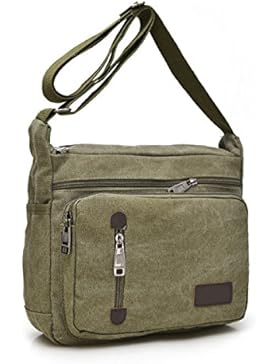 Männer Vintage-Leinwand Schulter Ipad Messenger Tote Schule Outdoor Tasche,D-30cm*9cm*25cm