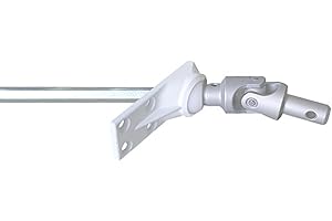 EMPYR Sortie de caisson - 6 pans de 7 - Diamètre 12 mm - Angle 45° - Couple max 5 Nm - Passe caisson sortie de coffre - Guide déporté articulation - Longueur 300 mm - Pour store et volets roulants - Geiger