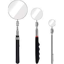 Specchietto Telescopico KLLJ Per Ispezione - Estensibile 600mm, Specchio 50mm Rotante 360°, Acciaio - Foto 6