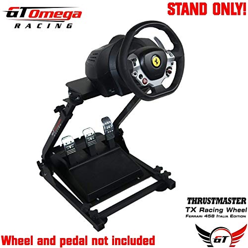 GT Omega PRO Soporte para Volante para Thrustmaster T300 RS Volante y Pedales de Respuesta de la Fuerza - Playstation 4 Fanatec Clubsport Xbox PC - Ajustable para Experiencia de Consola de Juegos