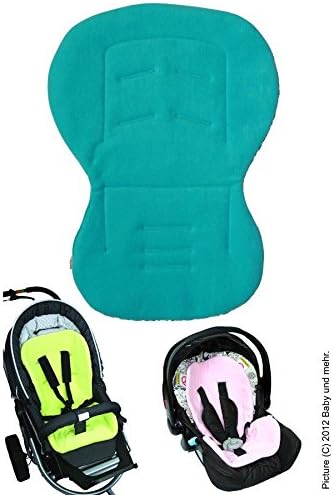 ByBoom® - Baby seat comforter, car seat liner, cover Moby with summer and winter sides, universal for infant and child car seats, eg; Maxi-Cosi, Britax, for pushchairs/strollers and buggys, Color:Aqua