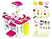 Produktbild Spielküche Spielzeug Kinderküche Kinder KP0745 Licht Sound Küche Zubehör Rosa