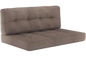 ‎VICCO Vicco Palettenkissen Set, Taupe, 2 Teile