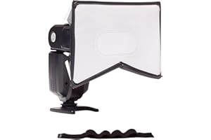 LumiQuest SoftBox, Flash Diffuser & Light Softener, Universal Classic Design for External Camera Flashes with UltraStrap