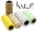 Produktbild Nylon twine-5 Pack Twisted Nylon Mason und Jute Bindfäden Rollen Set – Hohe Qualität 130 Core Wunde Rollen – 5 Farben Sortiment – von katzco