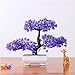 Produktbild Po Flower Home Decoration-kunstblumen im Topf Japanische Deko künstliche Pflanzen Bonsai,feng Shui deko,Höhe ca. 20 cm,Purple