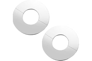 kingsea 2 pezzi manicotti per tubi in acciaio inox, diametro interno 60 mm, copertura per tubi decorativi, copertura per tubo di riscaldamento per rubinetti, tubi di riscaldamento