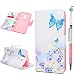 Produktbild Pocophone F1 Handyhülle Xiaomi Pocophone F1 Hülle Case Leder Tasche Flipcase Cover Silikon Malen Muster Schutzhülle Handytasche Skin Ständer Klapphülle Schale Bumper Magnet Ledertasche-Gänseblümchen