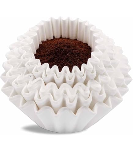 BUNN 8-12 Cup Coffee Filters, Flat Bottom - 6 Packs Of 100 (600 Total  Filters)