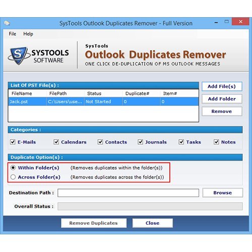 Outlook Duplicates Remover