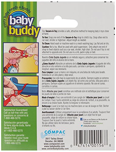Marque Baby Buddy – Secure-A-Toy, bleu marine - 2