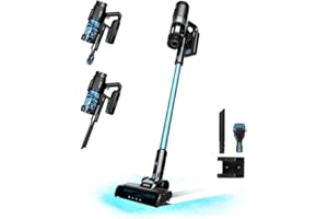 Cecotec 3-in-1 Besenstaubsauger Conga Rockstar 1500 Ray Free. 215 W, 12 kPa, 45 Minuten Autonomie, Mischbürste, 500-ml-Behälter, Paralleler Zyklon, 2-in-1 Zubehör und Ecken-Zubehör.