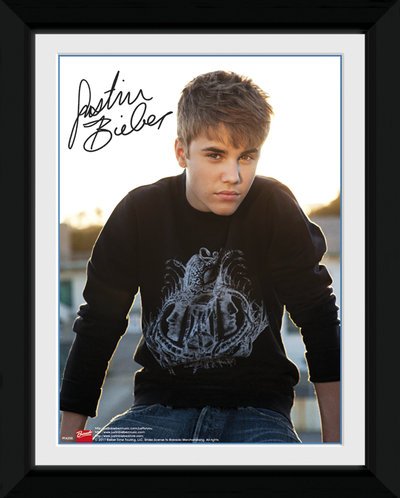GB eye 8 x 6-inch Justin Bieber Rooftop Framed Photograph, Assorted