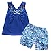 EFE 3pcs Toddler Infant Girls Floral Outfits Headband+Vest Top+Shorts Clothes Set 3-6 Months