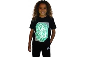 Illuminated Apparel Oryginalna interaktywna koszulka świecąca w ciemności - zabawa na przyjęcia urodzinowe i festiwale
