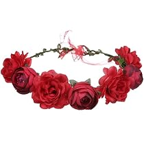 Lurrose Blumen-Haarband Set – 5 Stück, Bunt & Flexibel Für Festivals, Hochzeiten & Fotos