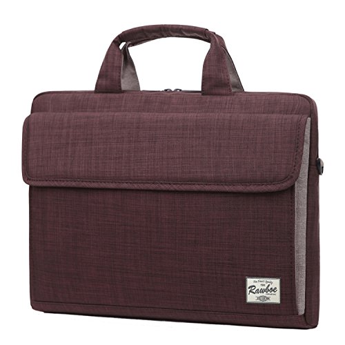 Rawboe® 13.3 Zoll Smart Oxford Laptop Computer Tasche Messenger Bag, mit Schultergurt, Griff & Mehreren Taschen für Surface Pro 4, MacBook, Tablet, iPad und Laptop (13.3 Zoll, Royal Braun) - 2